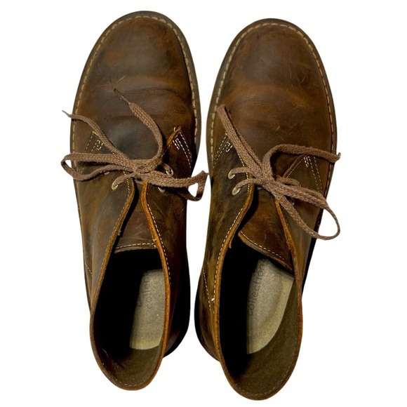 Clark’s Dark Brown Leather Bushacre 2 Chukka Boots Casual Fall Comfy Men Size 7 - Picture 6 of 8